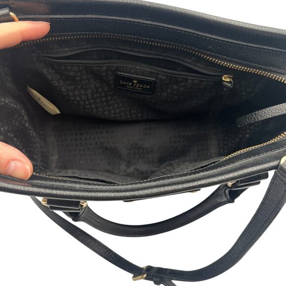 Kate Spade Wellesley Small Camryn Leather 2 Way Handbag Crossbody Bag Black - Picture 6 of 9